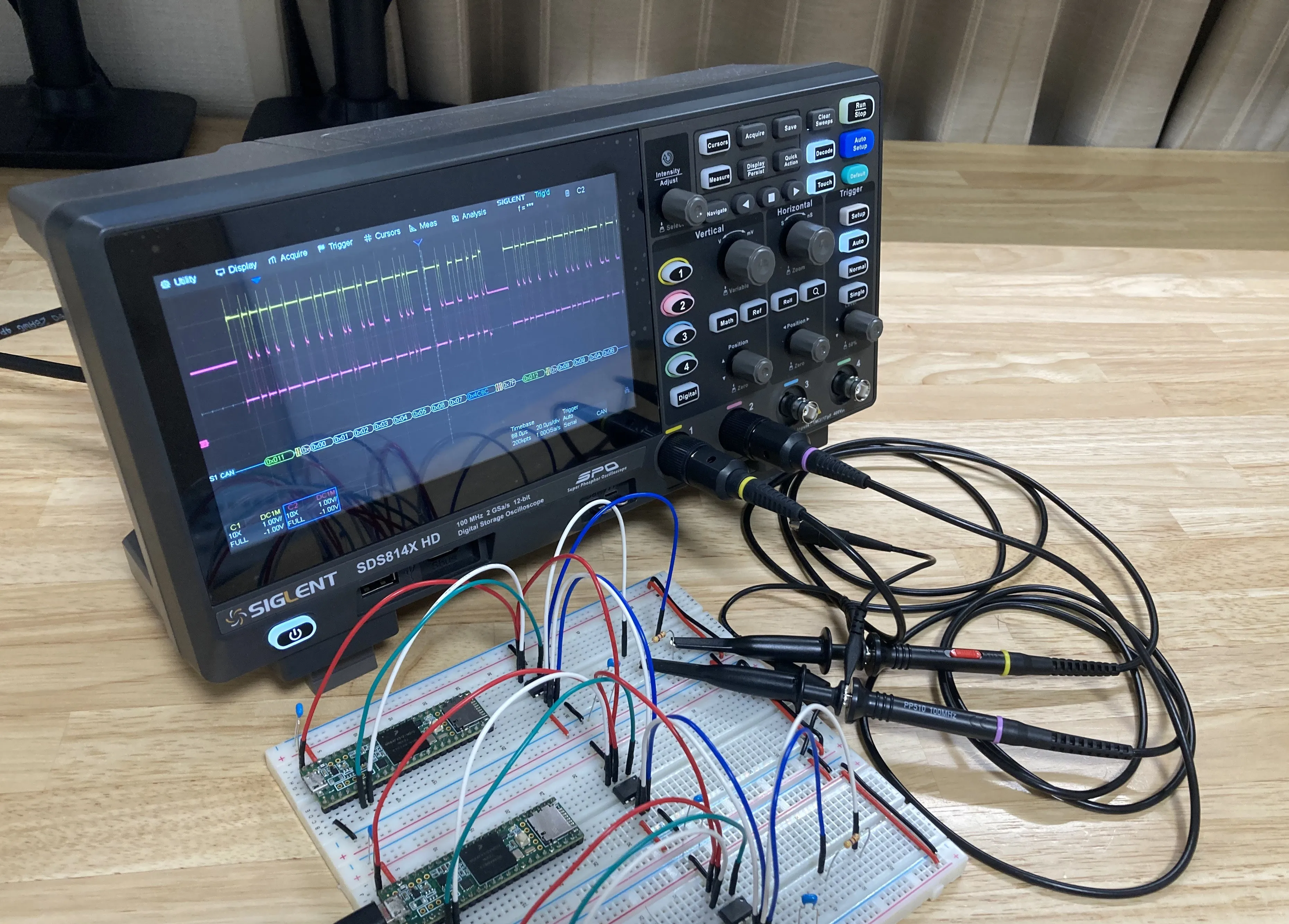 SIGLENT SDS814X HD オシロスコープを試してみる